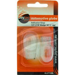 Jaylec Clear Wedge Globe 12V 21W [ref Narva 17440BL] Pack 2