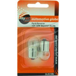 Jaylec Pack 2 Bayonet Globe Ba15S 12V 10W Ba15S-R10W Base Blister Pk