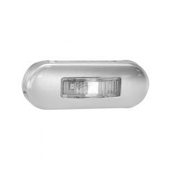 Autolamps LED Red/Amber Side Marker Lamp 12/24V 2 Led's Stainless Steel