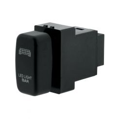 Ignite Push Button Switch On/Off 12V Lightbar Red Illum For Mitsubishi