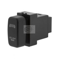 Ignite Push Button Switch On/Off 12V Lightbar Blue Illum For Mitsubishi