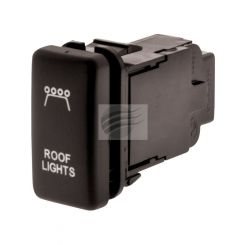 Ignite Push Button Switch On/Off 12V Roof Lamp Blue Illum For Early