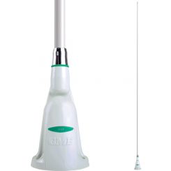GME Vhf 1800 mm Ant, Detachable Whip, Single Swivel Base w/ Cable & Plug