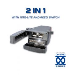 ARK 7 Pin Flat Trailer Socket w/ LED Light 50A Anderson Style Connector
