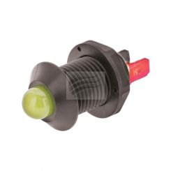 Jaylec LED Pilot Lamp 12V Amber Flashing, Ip67 Reverse Polarity