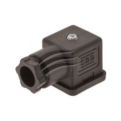 Jaylec Din Connector Square Type "A" 3 Pole With Common Earth, Black