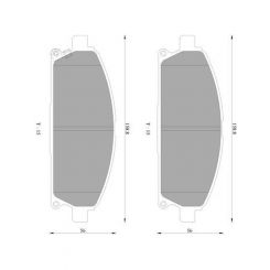 Bosch Brake Pad Front Set