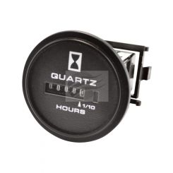 Hobbs Hourmeter 0-9,999.9Hours 12/24V Rnd Non Illum Plastic Bracket