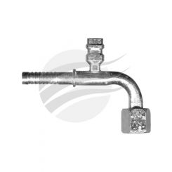 Atco Female Flare #8 An X 90 w/ R134A Hp Service Valve Use Clamp