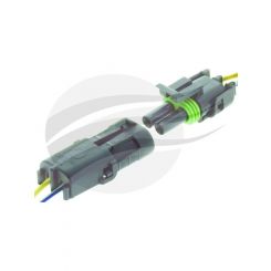E-Max Pre-Wired Weather Pack 2 Way Kit Connector Housing