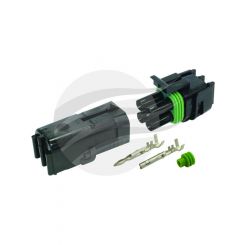 Delphi Connector Kit 4 Way Sq W-Pack Includes Terminals & Seals