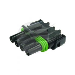 Delphi Pack 5 Connector Housing 4 Way Female Weatherpack Flat Wp-4P4
