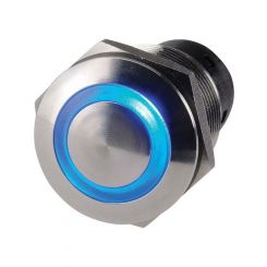 Jaylec Push Button Switch Blue LED 12/24V 5Amp [ref Narva 60074BL]