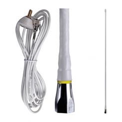 GME Am/Fm 600 mm Ground Dependant Antenna With Base, Cable & Plug
