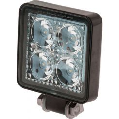 Autolamps LED Square Worklamp Flood Beam 9 - 30V 12W 4 Led's Black