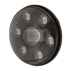 Ignite 7" LED H/Light 9-36V High /Low Beam Black Face 7Leds 65 Watt 1450