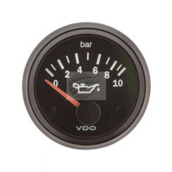 VDO Cockpit Vision Oil Press Gauge Electric 0 -10Bar 24V 52mm Diam