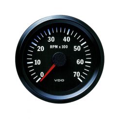 VDO Tacho Elect 12V 0-7,000Rpm 80mm Diam Cockpit Vision Eg0128