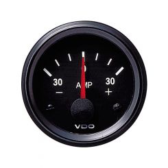 VDO Cockpit Vision Ammeter 30Amp W/Internal Shunt 30 -0- 30Amp 52mm