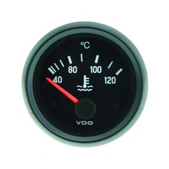 VDO Cockpit Inter Water Temp Gauge Electric 40 -120C 24V 52mm Diam
