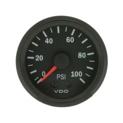 VDO Cockpit Vision Pressure Gauge Mechanical 0 - 100Psi 52mm Diam