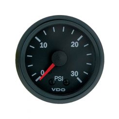 VDO Cockpit Vision Air Fuel Press Gauge Mech 0 - 30Psi 52mm Diam