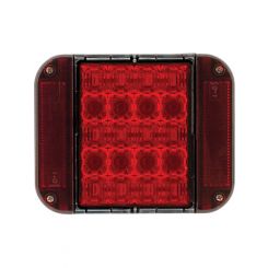 Jaylec LED Stop/Tail Lamp 10-30V with Reflector Black Housing Single