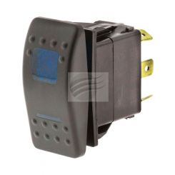 Jaylec Switch Rocker Sealed Mom On/Off/Mom On 12/24V 20A Blue LED