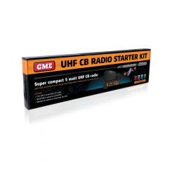 GME Original UHF Radio+Ae4018K2 6.6Dbi Fibreglass Blk Antenna Pack