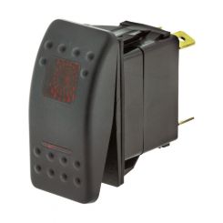 Jaylec Switch Rocker Off/Mon On 12/24V 20A @ 12V 10A @24V Red LED