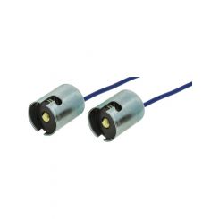Jaylec Globe Holder Ba15S Prewired With 100mm Wire Pack 2 Socket
