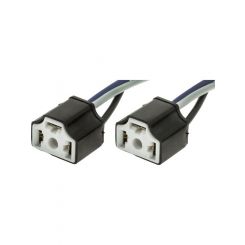 Jaylec Pack 2 Headlight Connector H4 Prewired With 100mm Wire Socket