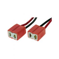 Jaylec Pack 2 Headlight Connector H7 Prewired With 100mm Wire Socket