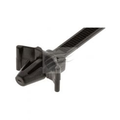 Jaylec Pack 100 Cable Tie 150mm X 3.6mm Black Push Mount Uv & Heat Res