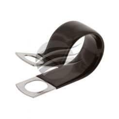 Jaylec Pack 10 22mm Coated Metal Pclip 10mm Mounting Hole - Pvc