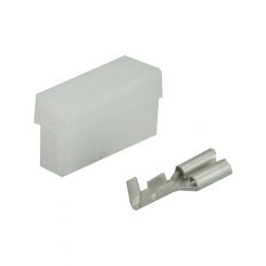 Jaylec Pck 10 Qc Connector Housing w/ Terminals Female 2 Way No Locking