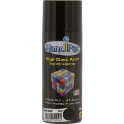 Handipac Satin Black Spray Paint Aerosol 280Gm (HPSB280)