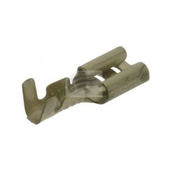Jaylec Pack 50 Female Blade Terminal Uninsulated 4.8mm Brass For Te5401