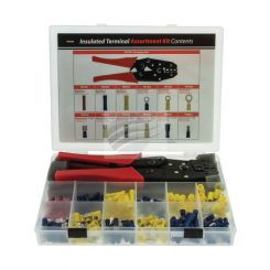 Jaylec Double Crimped Terminal Assortment Kit 241 Pcs Inc Crimp Tool