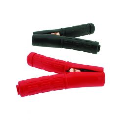 Jaylec Pack 2 Battery Clamps Insulated Black & Red Clamps 250Amp