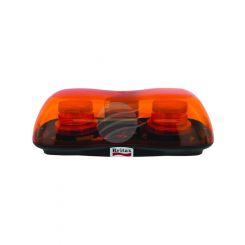 Britax Amber LED Mini Lightbar 10-100V Permanent Mount 4X Strobe & 1X