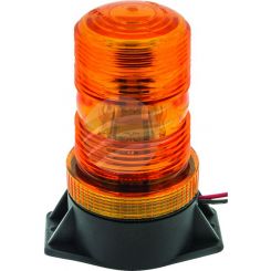 Jaylec LED Amber Rotating Beacon 12-80V Plastic 2 Bolt Mount