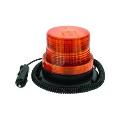 Jaylec LED Amber Rotating Beacon 12-80V Magnetic Base Mount w/ Cig Plug