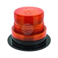 Jaylec LED Amber Rotating Beacon 12-80V 3 Bolt Mount Alloy Base Short