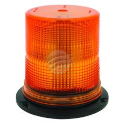 Jaylec LED Amber Rotating Beacon 12-80V 3 Bolt Mount Alloy Base Tall