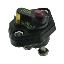 Bussmann Circuit Breaker 255 Series 35A Manual Reset Panel Mount