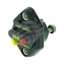 Bussmann Circuit Breaker 255 Series 30A Manual Reset Panel Mount