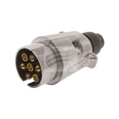 Utilux 7 Pin Large Round Trailer Plug Metal All States Blister Pk Blister