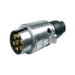 Utilux 7 Pin Large Round Trailer Plug Metal Common All States # Mp7 Bulk