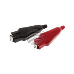 Jaylec Battery Clamps Insulated Black Red 50Amp [ref Narva TC202] Pck 2